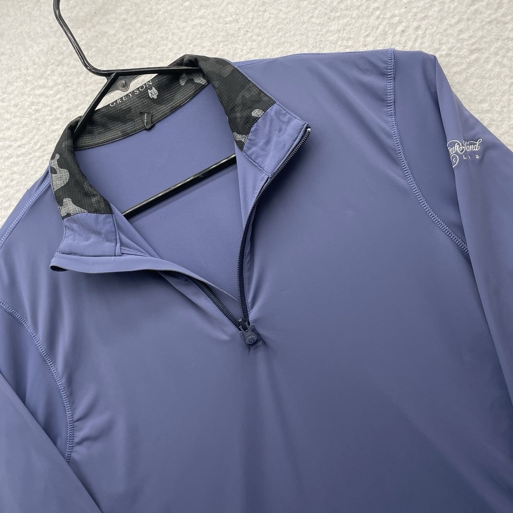 Greyson Pullover Mens XL Lilac Kiawah Island Club Golf 1/4 Zip Performance Wolf